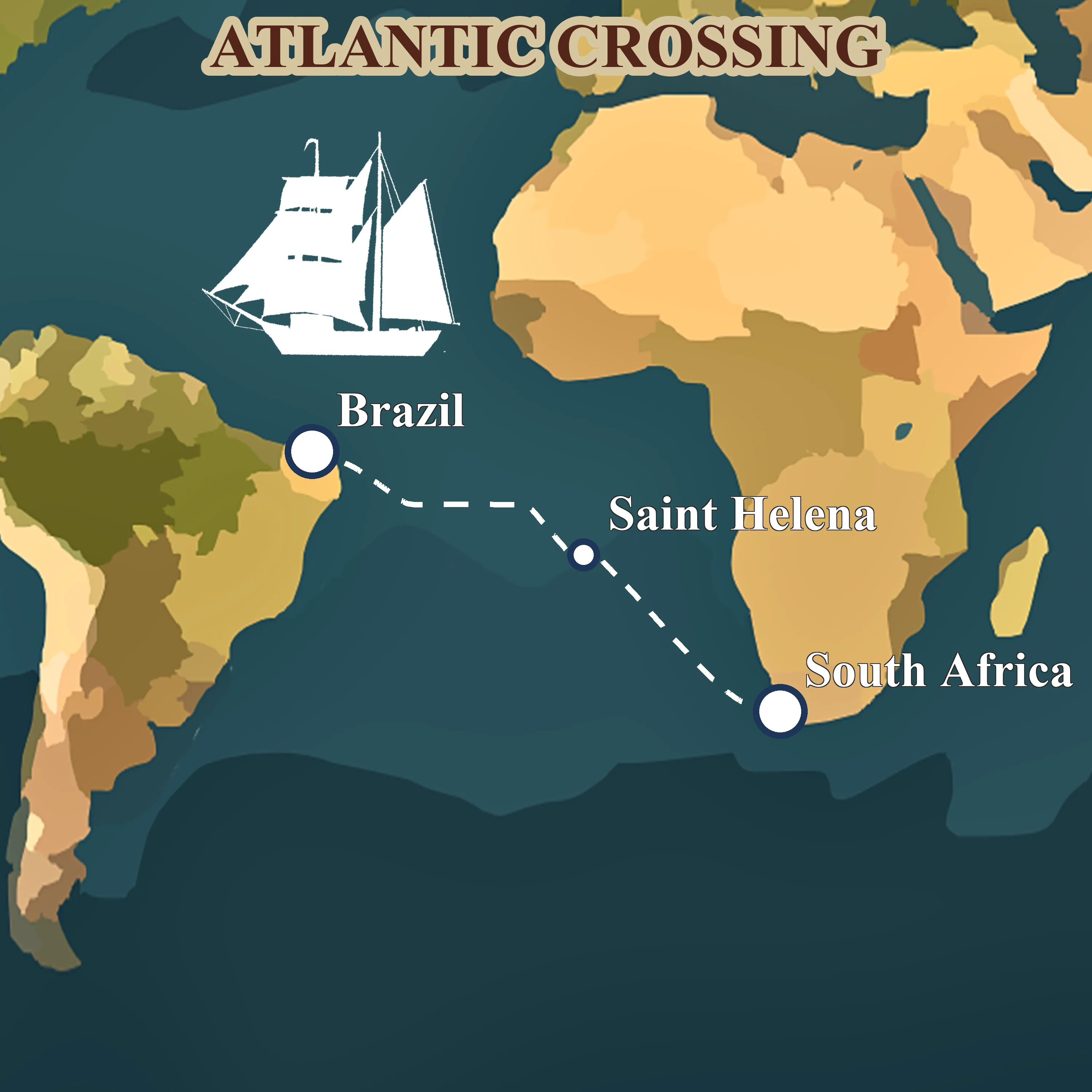Leg 5: across the South Atlantic from Saldanha to Fortaleza