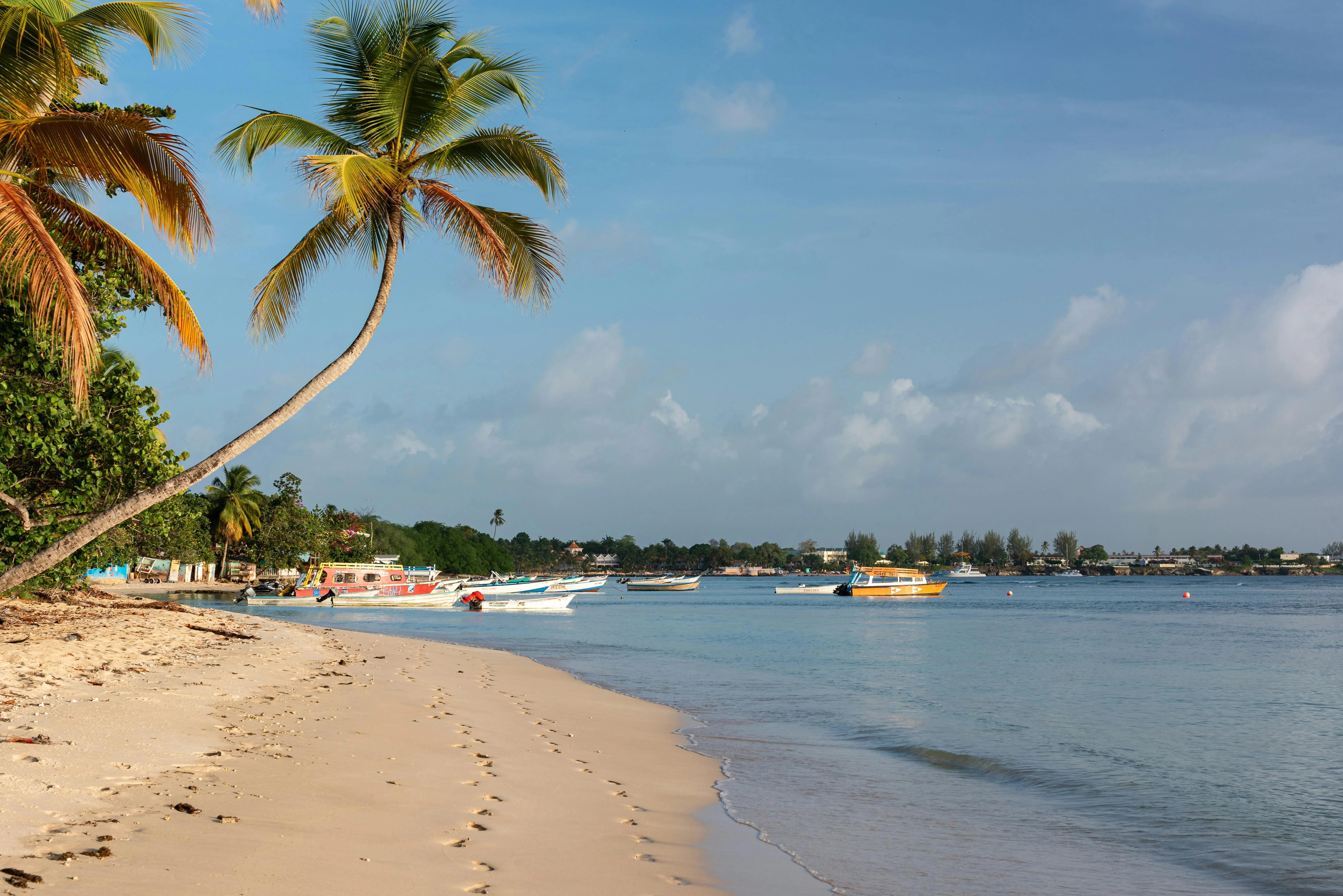 Pigeon Point, Tobago, the turquoise shallows that mark the Caribbean start line of Leg 7.