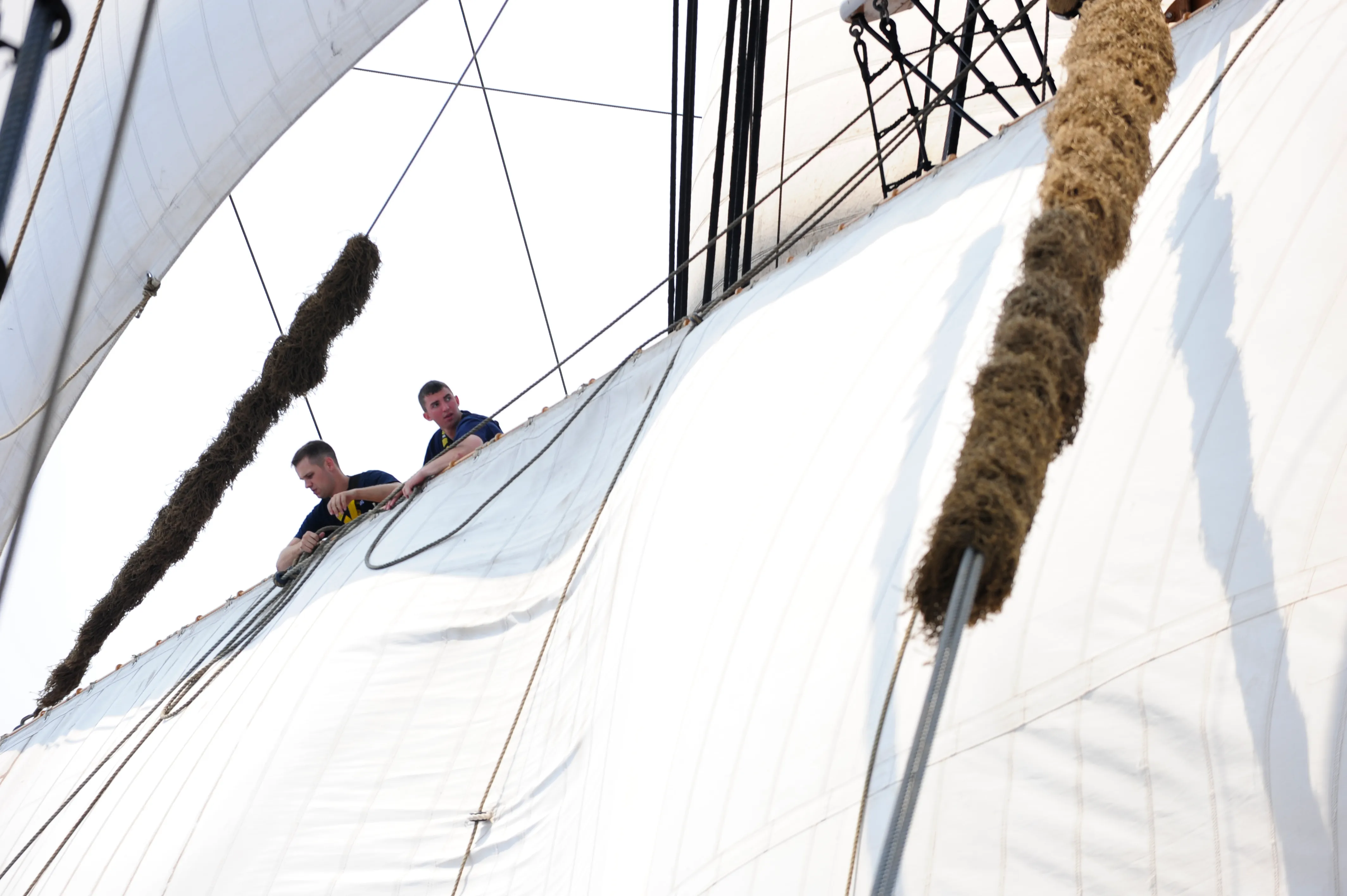 USCGC Eagle under sail in the Atlantic, 2012.