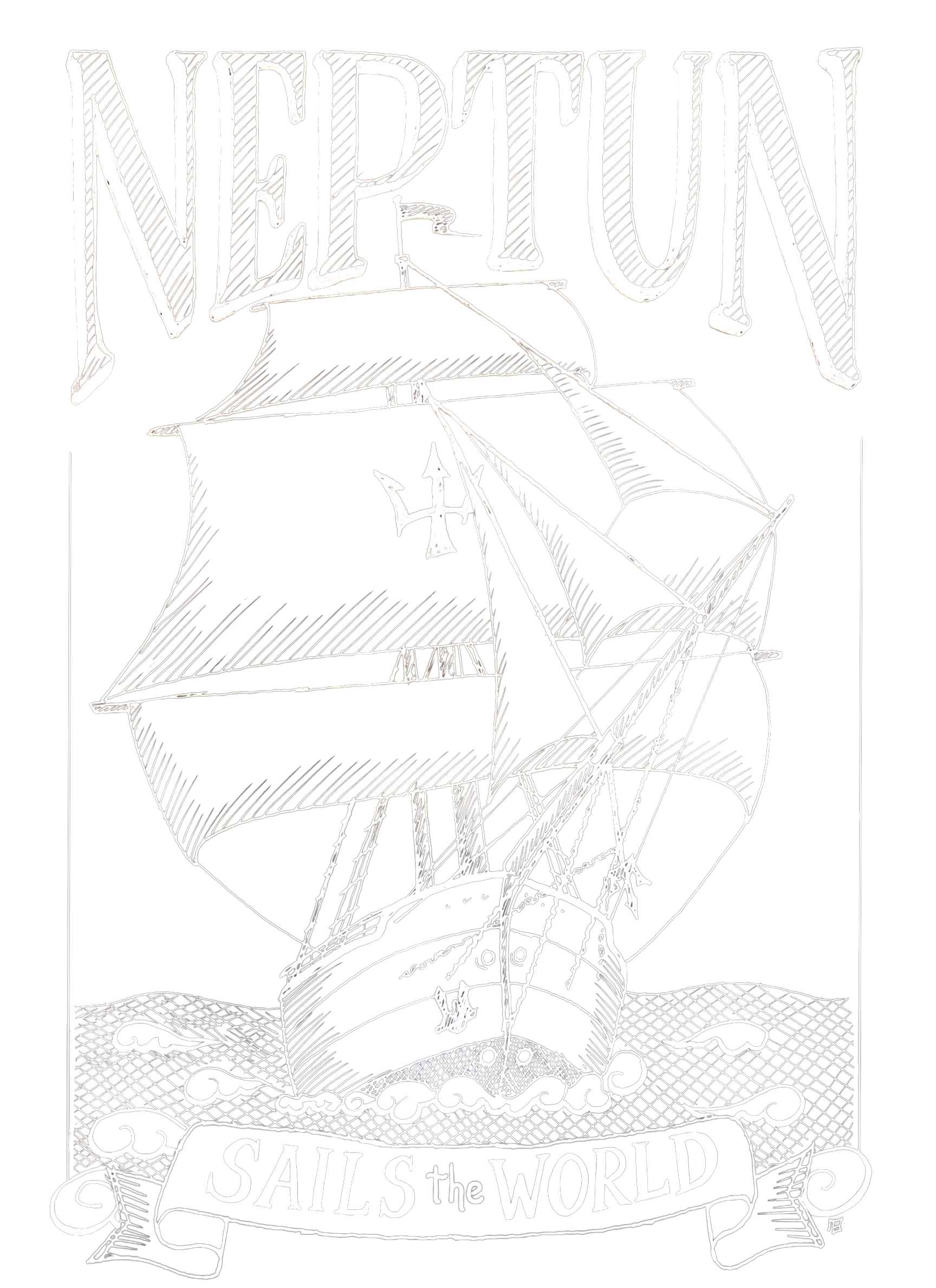 Print 3 – Sail the world White